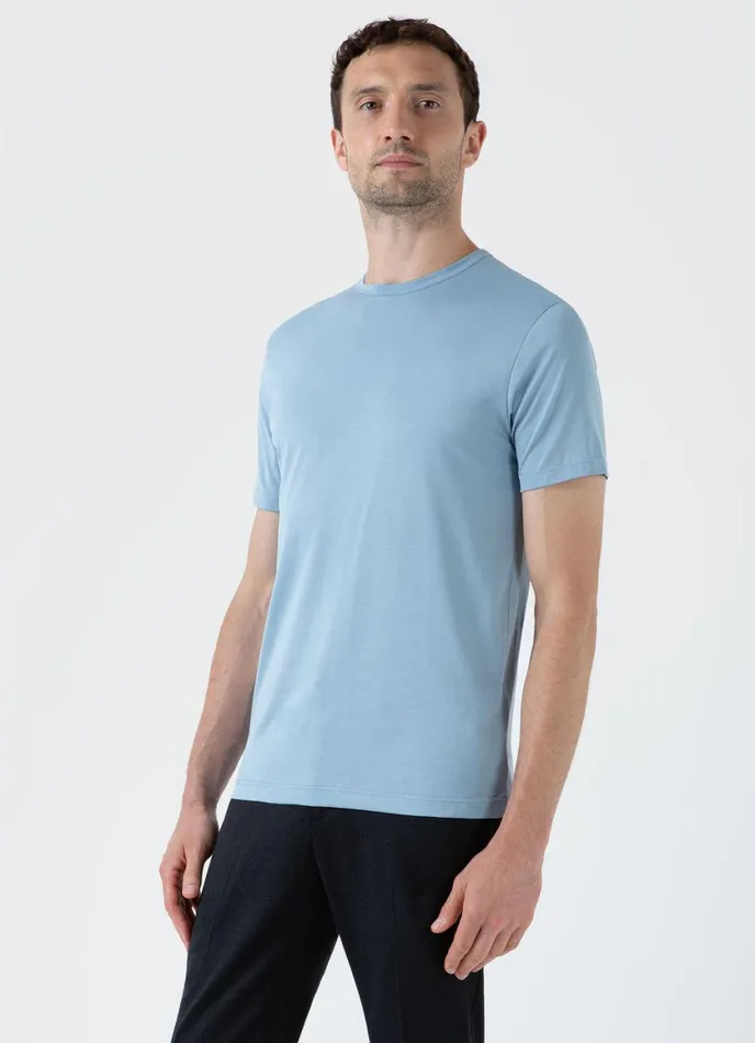 Classic Tshirt Sky Blue Men SUNSPEL Tshirts