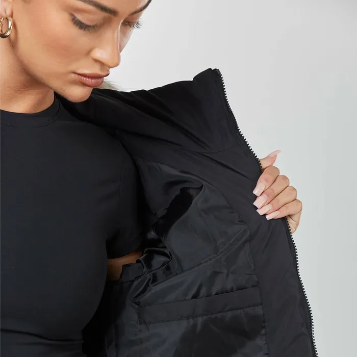 Closure London Belted Ski Jacket Black Women Coats and Jackets