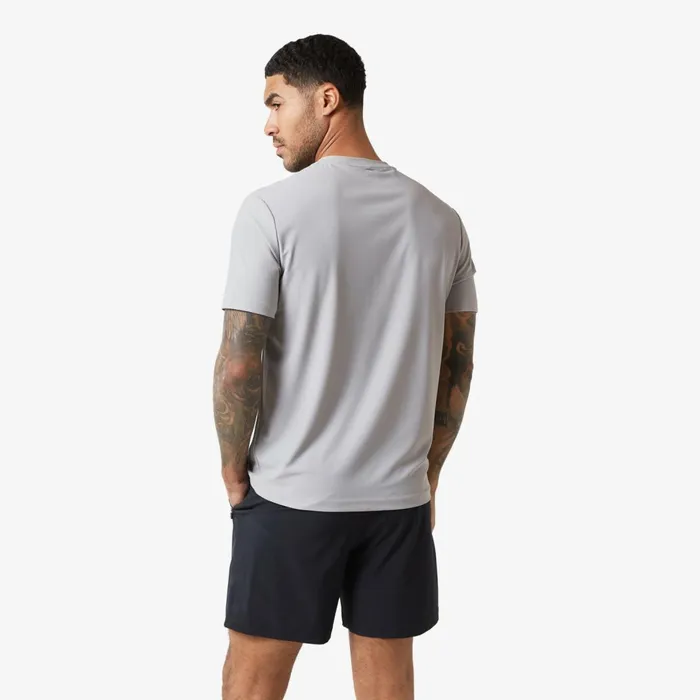 Closure London Heat Seal Zip Block Pocket TShirt Grey Men TShirts