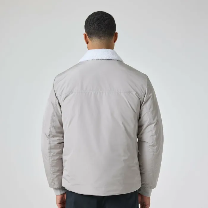 Closure London Padded Nylon Smart Jacket Stone Men Coats and Jackets
