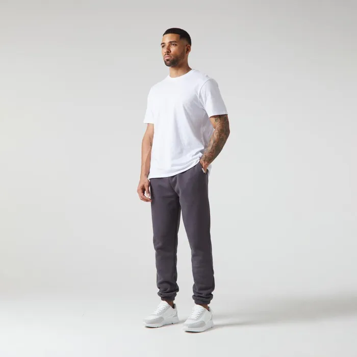Closure London Relaxed Fit Cuffed Jogger Dark Grey Men Joggers