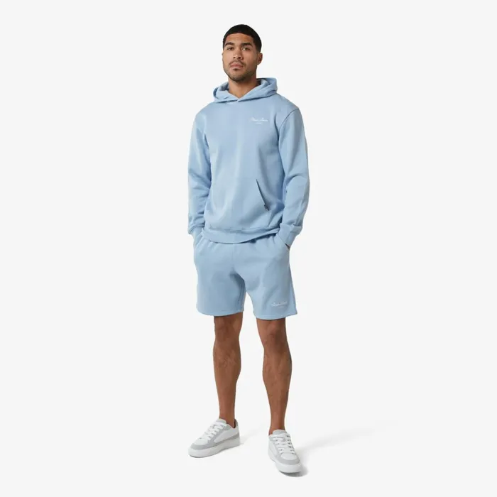 Closure London Relaxed Fit Signature Hoodie Twinset Ice Blue Men Tracksuits