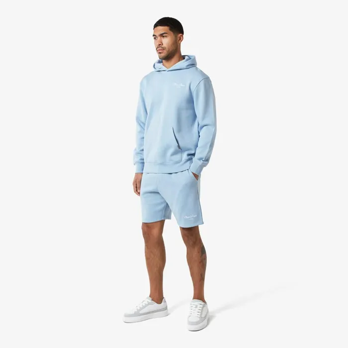 Closure London Relaxed Fit Signature Hoodie Twinset Ice Blue Men Tracksuits