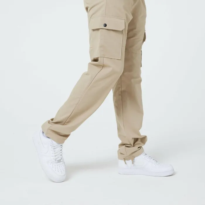 Closure London Ripstop Open Hem Cargo Pant Sand Men Pants