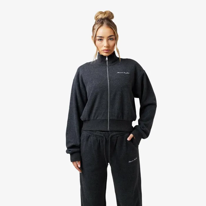 Closure London Soft Knit Bomber I Charcoal034gt Windowtheme Windowtheme Charcoal Women Coats and Jackets