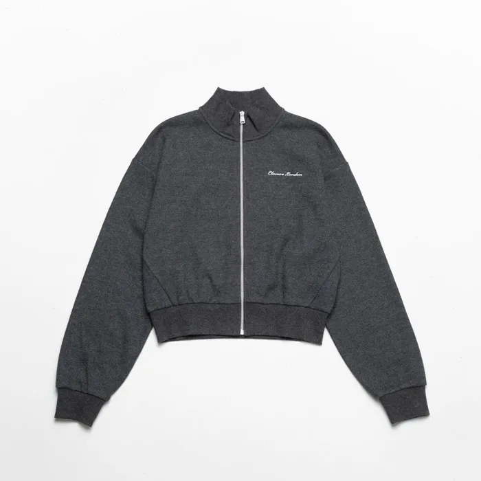 Closure London Soft Knit Bomber I Charcoal034gt Windowtheme Windowtheme Charcoal Women Coats and Jackets