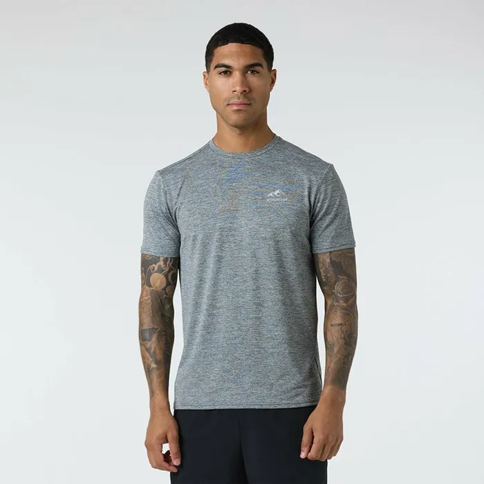 Closure London Space Dye Performance TShirt Grey Men TShirts