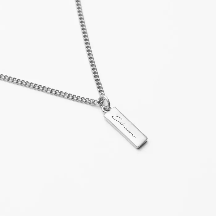 Closure London Totem Pendant Necklace Silver Men Jewellery