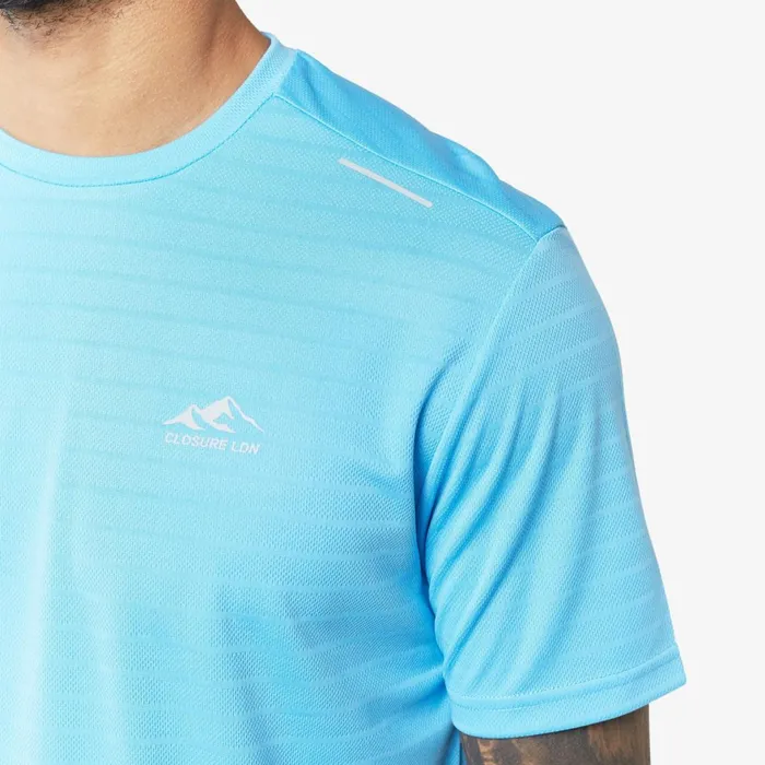 Closure London Training TShirt Azure Blue Men TShirts