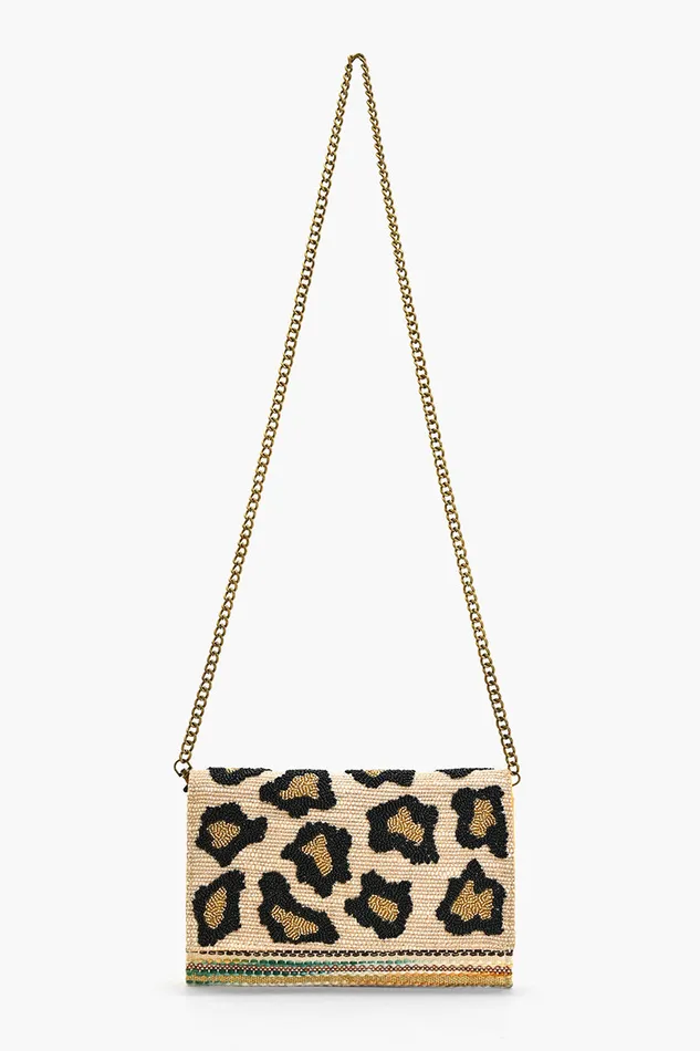 Clutches America and Beyond Women Luxe Leopard Clutch