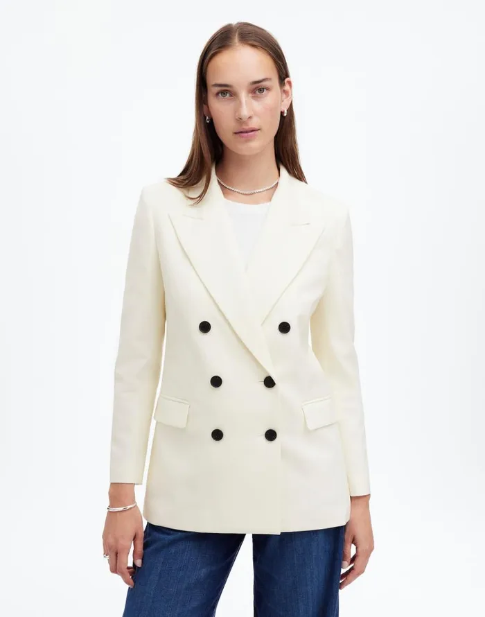 Coats Jackets Women Madewell Tuxedo Blazer Winter White
