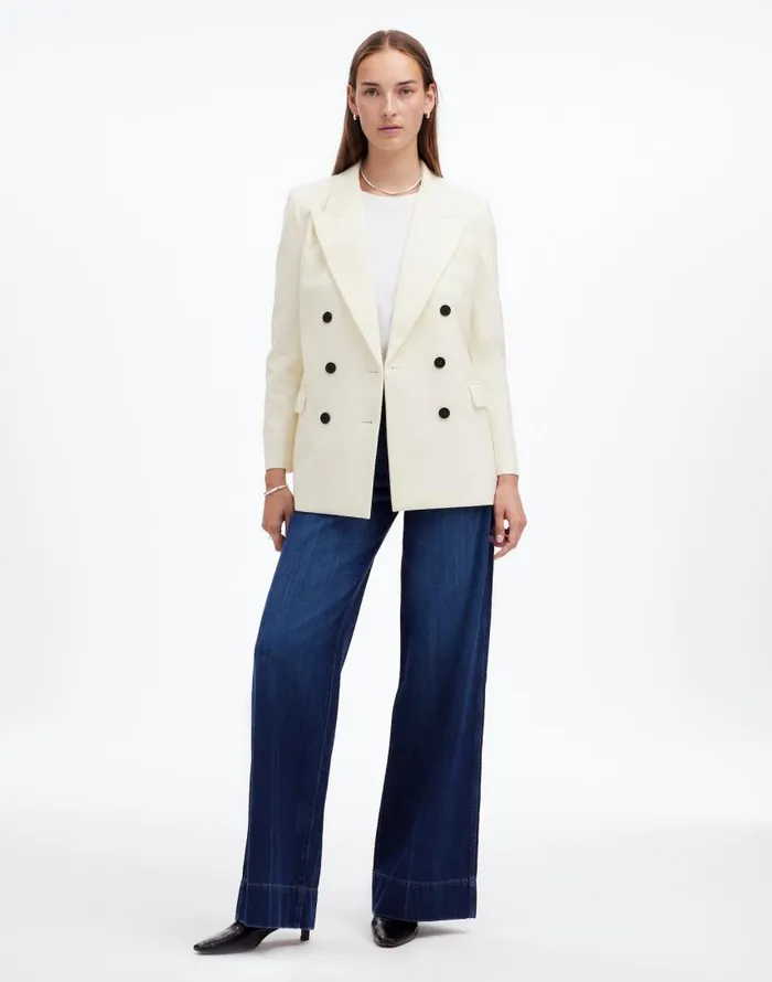 Coats Jackets Women Madewell Tuxedo Blazer Winter White