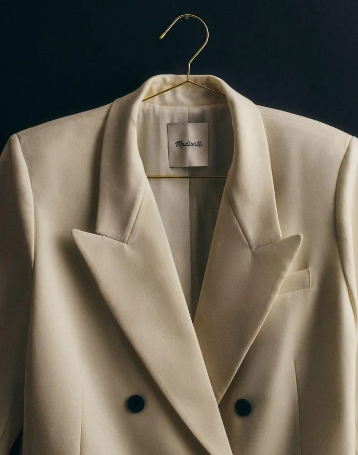 Coats Jackets Women Madewell Tuxedo Blazer Winter White