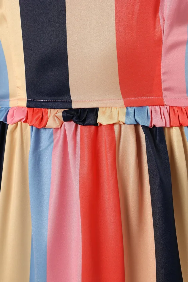 Cobella Maxi Dress Multicoloured Women Satin Dresses Petal and Pup