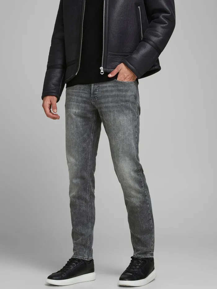 Comfort Jeans JACK and JONES Mens MIKE ORIGINAL AM 248 COMFORT FIT JEANS Grey Black Denim Comfort Jeans JACK and JONES Mens MIKE ORIGINAL AM 248 COMFORT FIT JEANS Grey Black Denim