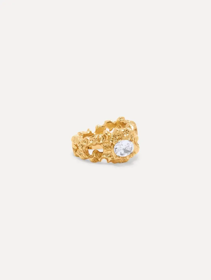 Coral Ring Crystal Women Oscar De La Renta Rings Coral Ring Crystal Women Oscar De La Renta Rings