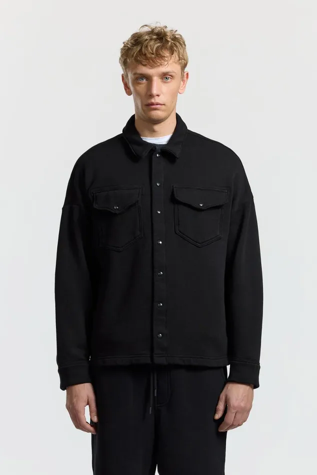 COTTON CITIZEN Boston Buttondown Jet Black Men Shirts COTTON CITIZEN Boston Buttondown Jet Black Men Shirts
