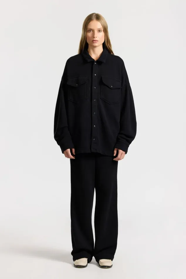 COTTON CITIZEN Boston Buttondown Jet Black Men Shirts COTTON CITIZEN Boston Buttondown Jet Black Men Shirts