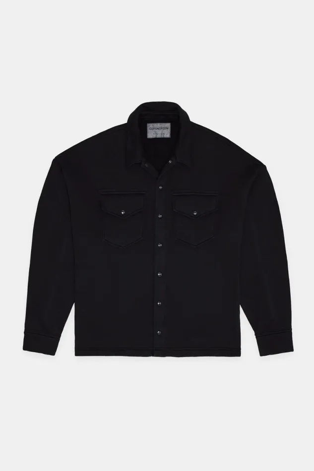 COTTON CITIZEN Boston Buttondown Jet Black Men Shirts COTTON CITIZEN Boston Buttondown Jet Black Men Shirts