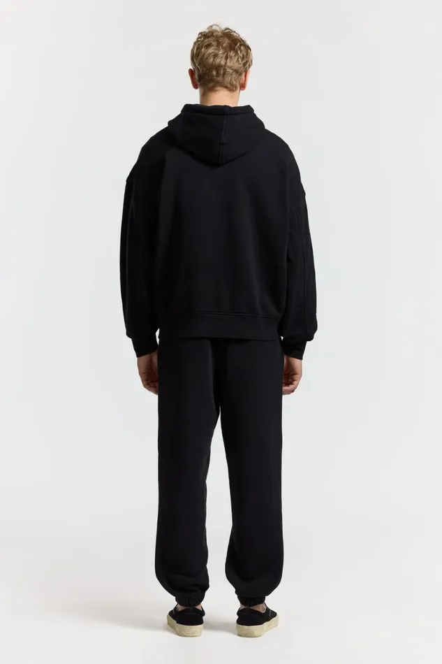COTTON CITIZEN Boston Zip Hoodie Jet Black Men Sweatshirts COTTON CITIZEN Boston Zip Hoodie Jet Black Men Sweatshirts