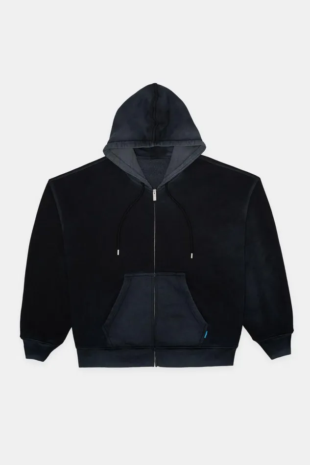 COTTON CITIZEN Boston Zip Hoodie Vintage Black Women Sweatshirts COTTON CITIZEN Boston Zip Hoodie Vintage Black Women Sweatshirts