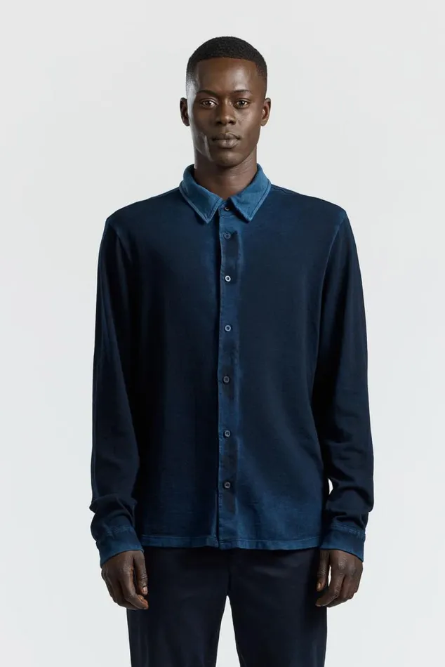 COTTON CITIZEN Presley Buttondown Vintage Navy Men Shirts