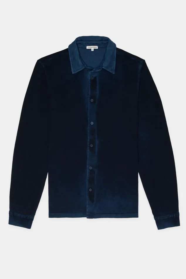 COTTON CITIZEN Presley Buttondown Vintage Navy Men Shirts COTTON CITIZEN Presley Buttondown Vintage Navy Men Shirts