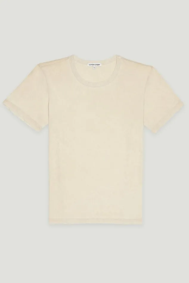 COTTON CITIZEN Standard Tee Vintage Oatmeal Women Tees COTTON CITIZEN Standard Tee Vintage Oatmeal Women Tees