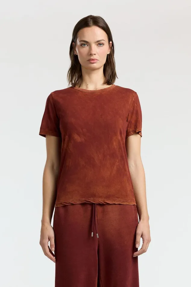 COTTON CITIZEN Standard Tee Vintage Red Wine Women Tees