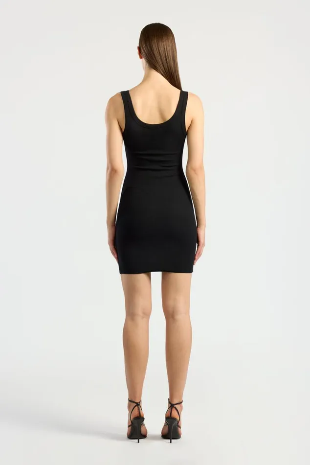 COTTON CITIZEN Verona Mini Dress Jet Black Women Dresses Skirts COTTON CITIZEN Verona Mini Dress Jet Black Women Dresses Skirts