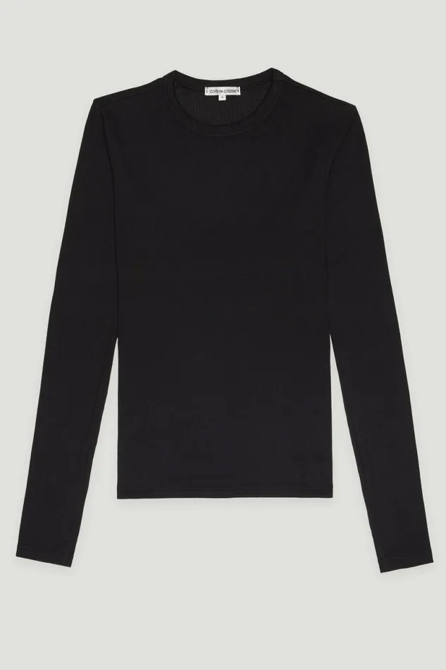 COTTON CITIZEN Verona Shirt Jet Black Women Shirts COTTON CITIZEN Verona Shirt Jet Black Women Shirts