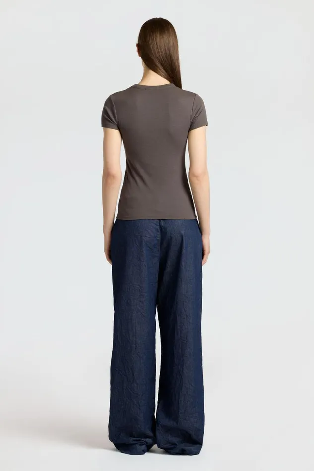 COTTON CITIZEN Verona Tee Stone Women Tees COTTON CITIZEN Verona Tee Stone Women Tees