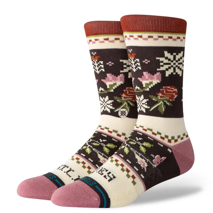 Cotton Crew Socks Mistling Toes 8211 Dustyrose MenWomen Stance Crew