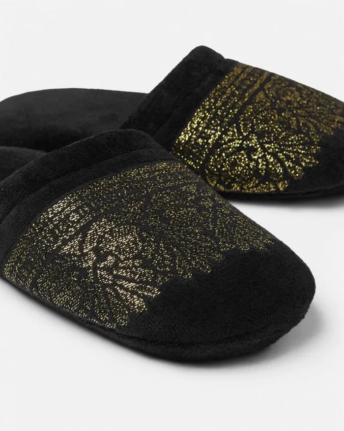 Coupe Des Dieux Slippers Blackprint Home and Lifestyle Versace Slippers