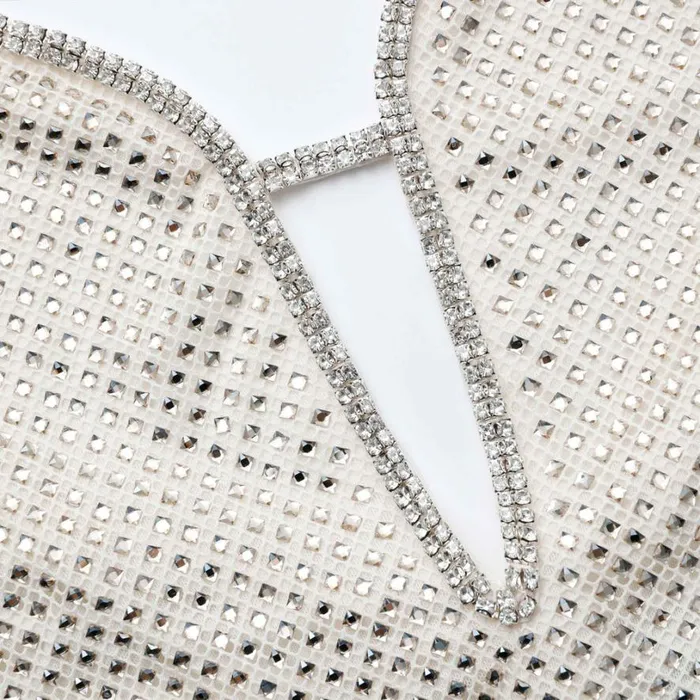 Cream Square Rhinestone Fishnet Maxi Dress Women Self Portrait Dresses Cream Square Rhinestone Fishnet Maxi Dress Women Self Portrait Dresses