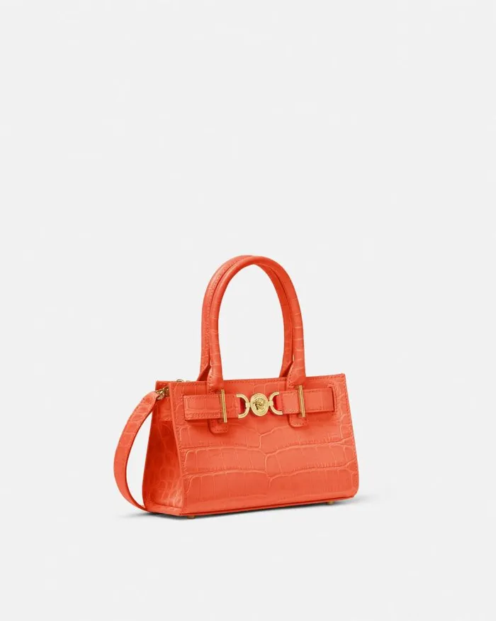 CrocEffect Medusa 03995 Small Tote Bag Coral Women Versace Totes
