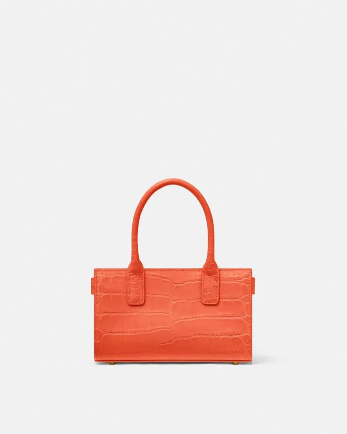 CrocEffect Medusa 03995 Small Tote Bag Coral Women Versace Totes