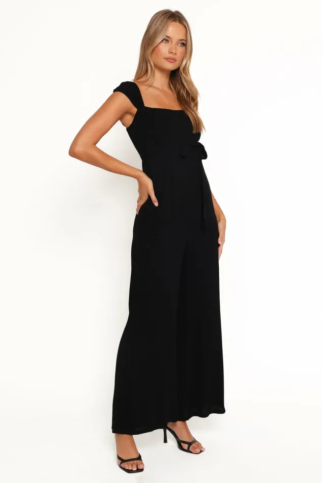 Crosby Jumpsuit Black Jumpsuits and Rompers Petal and Pup Women