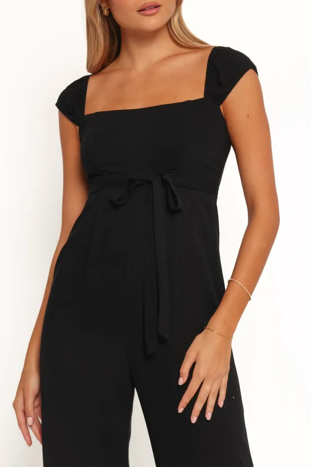 Crosby Jumpsuit Black Jumpsuits and Rompers Petal and Pup Women