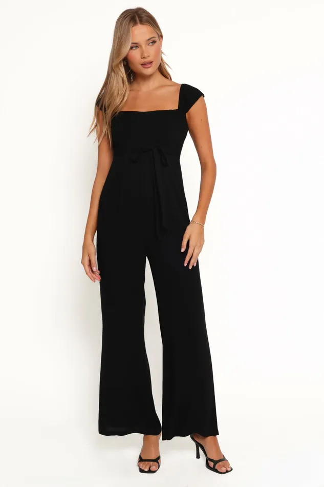 Crosby Jumpsuit Black Jumpsuits and Rompers Petal and Pup Women