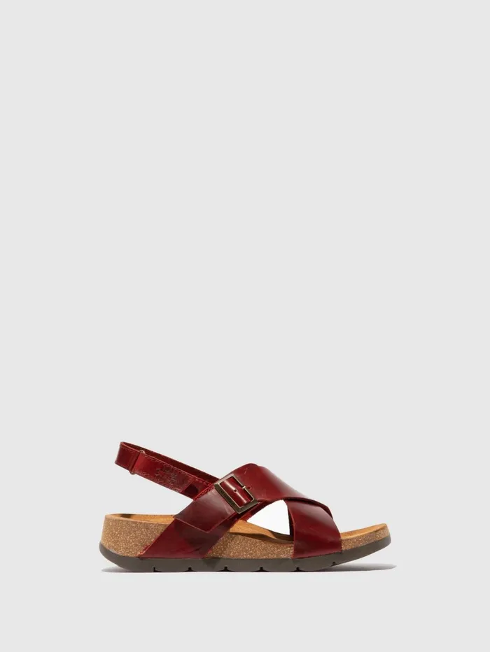 Crossover Sandals CHLO852FLY RED Women Fly London Sandals