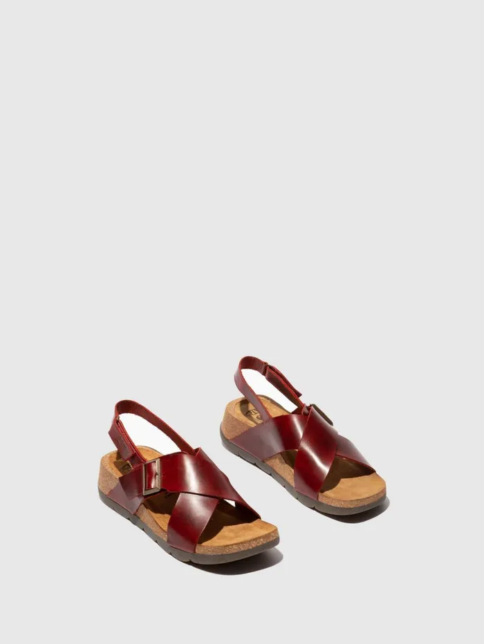 Crossover Sandals CHLO852FLY RED Women Fly London Sandals