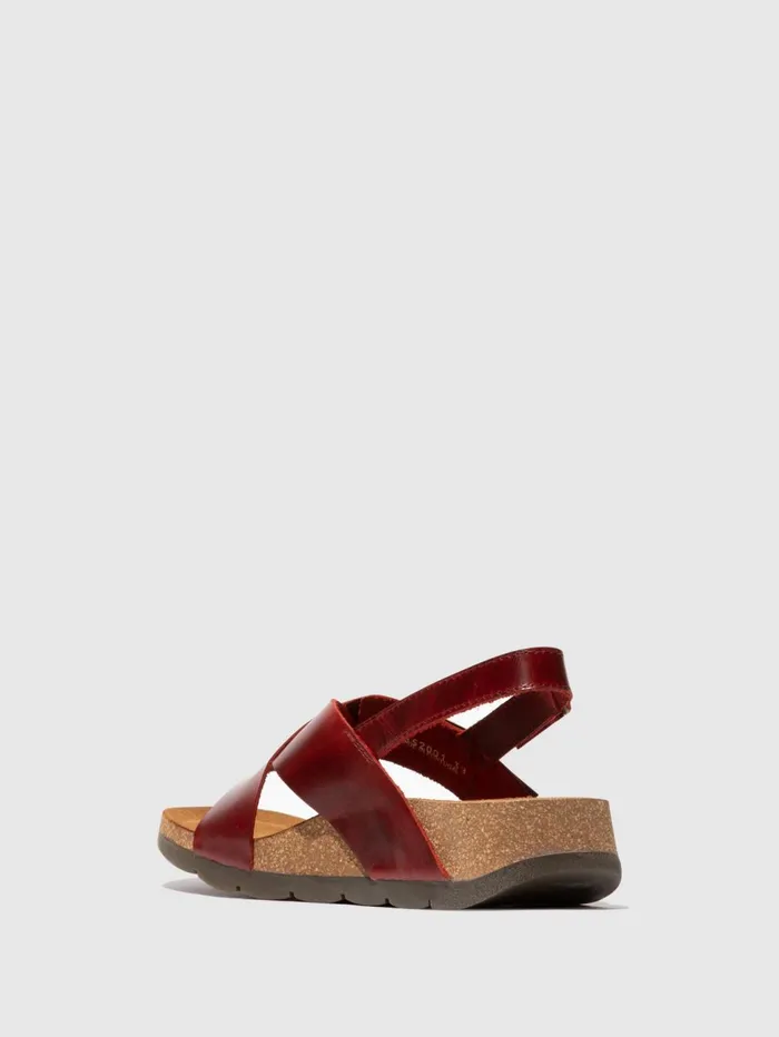 Crossover Sandals CHLO852FLY RED Women Fly London Sandals