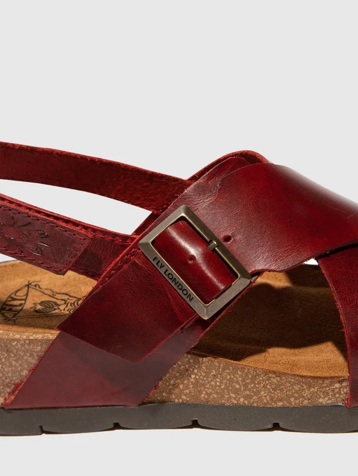 Crossover Sandals CHLO852FLY RED Women Fly London Sandals
