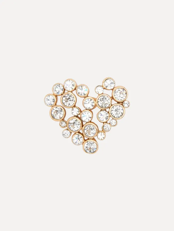 Crystal Heart Brooch Crystal Women Oscar De La Renta Brooches and Hair Accessories Crystal Heart Brooch Crystal Women Oscar De La Renta Brooches and Hair Accessories