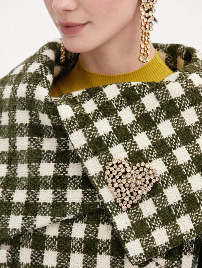 Crystal Heart Brooch Crystal Women Oscar De La Renta Brooches and Hair Accessories Crystal Heart Brooch Crystal Women Oscar De La Renta Brooches and Hair Accessories