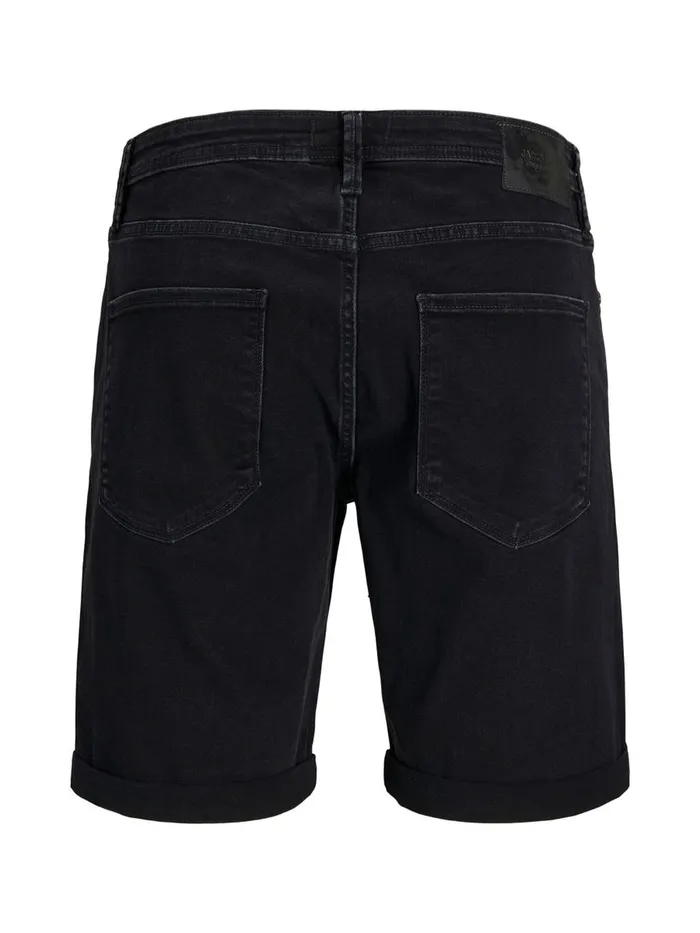 Denim Shorts JACK and JONES Mens RICK FELIX AM 066 DENIM SHORTS Black Black Denim Casaul