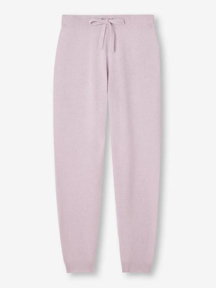 Derek Rose Cashmere Pants Women Track Pants Daphne Cashmere Lilac