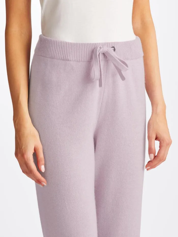 Derek Rose Cashmere Pants Women Track Pants Daphne Cashmere Lilac