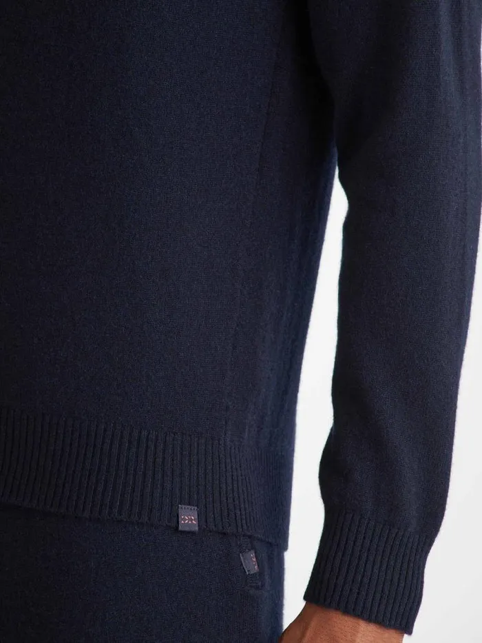 Derek Rose Cashmere Sweaters Men Sweater Finley Cashmere Navy